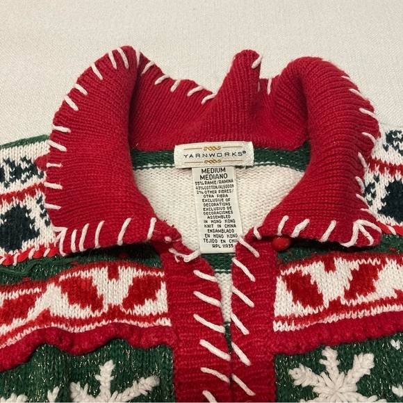 Yarnworks Ugly Christmas Sweater Cardigan - Picture 6 of 16